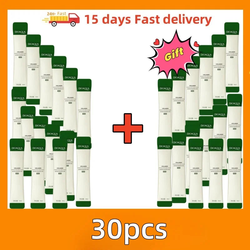Buy 15 Get 15 Free 30pcs Korean Centella Collagen Sleeping Facial Masks Skincare Anti Wrinkle Anti-Aging Moisturizing Face Mask Korean Skin Care Products