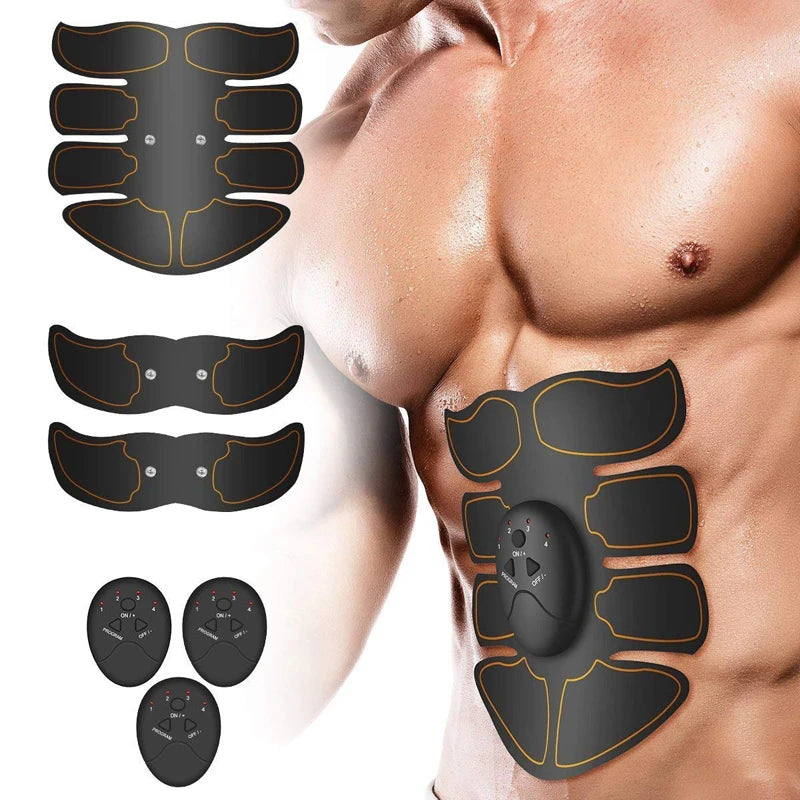 NEW Arrivals Women Men Wireless EMS Muscle Stimulator Toner ABS Abdominal Hip Trainer Weight Loss Fitness Shaping Electric Body Slimming Massager Sports Supplies