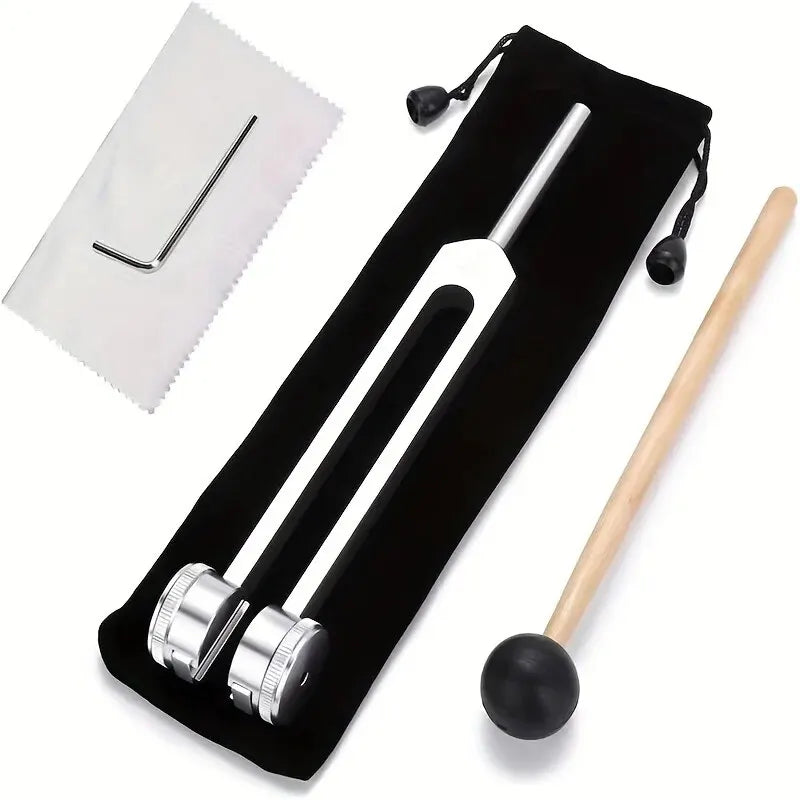NEW Arrivals 128 Hz Tuning Fork Set Weighted Bio-Acoustic Tuning Fork for Healing Chakra, Sound Therapy, Reliever Stress, Pain Relief Device Health Care Supplies