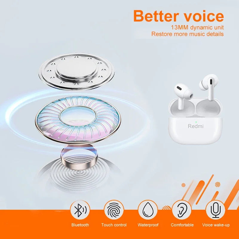 NEW Arrivals Original Xiaomi Bluetooth Earphones Wireless Xiaomi Headphones Earbuds Headsets TWS HI-FI With Microphone Heard Aids For Sports Phones Accessories