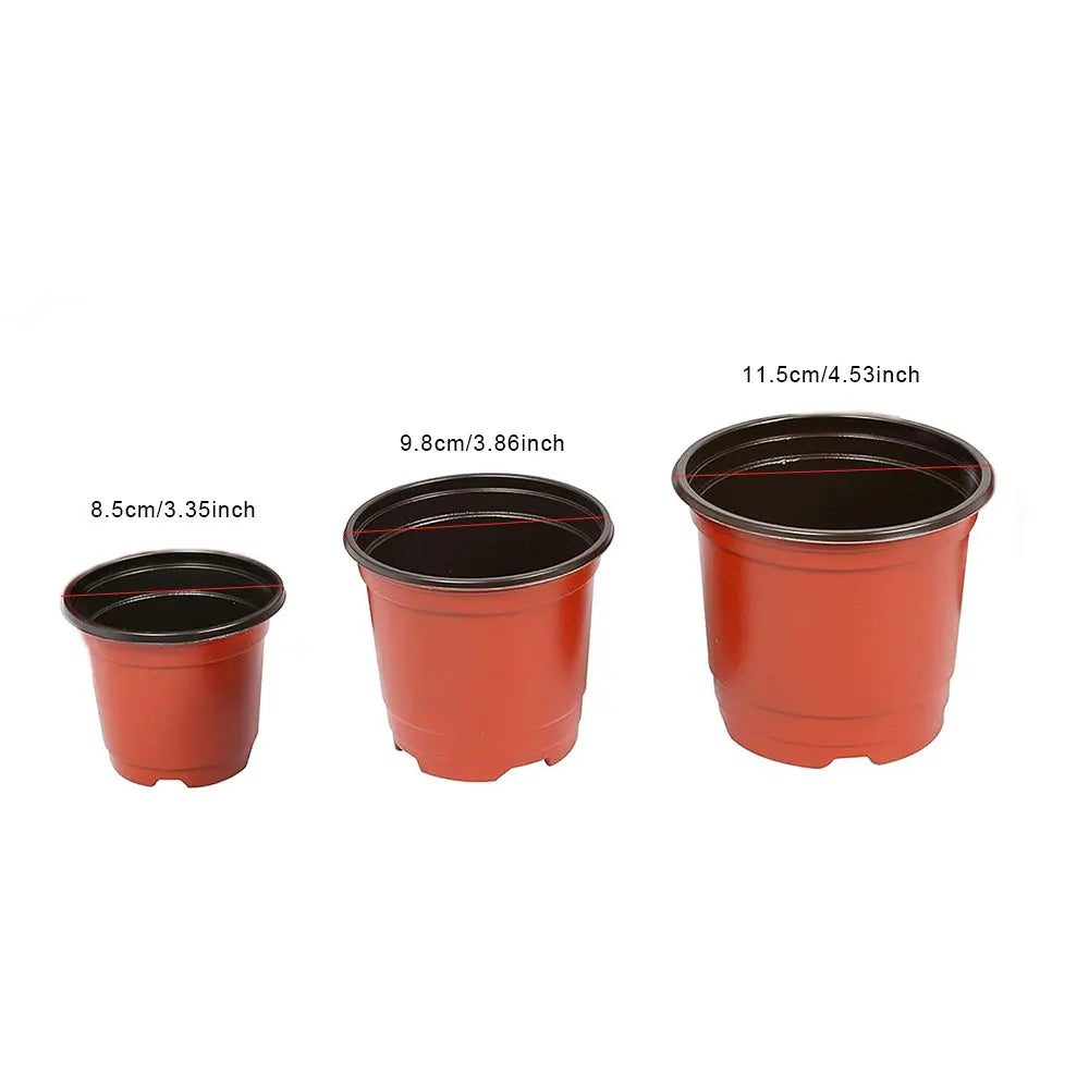 NEW Arrivals 20PCS Set 3 Size Plant Pot Garden Nursery Box Cup Seed Starting Flower Pots Lightweight Succulent Seedling Tray Transplant Flower Vegetable Container Box Plants Cultivation Germination Pots Home Garden Accessorie