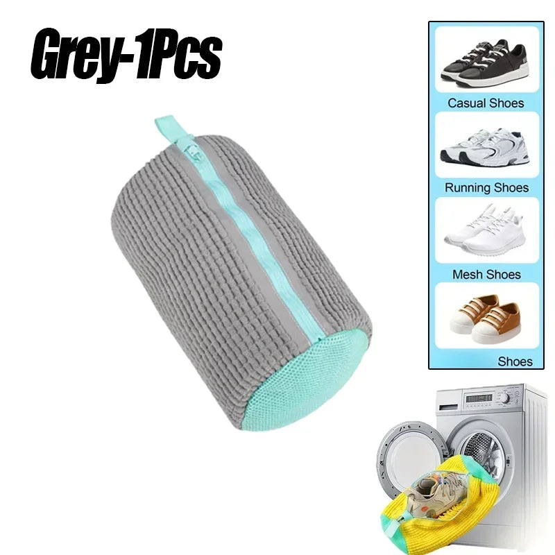 NEW 4pcs Set 3 Colors Laundry Bag Shoe Washing Net Washing Bag Padded Net Laundry Shoes Household Machine Washing Shoes Bags Drying Bags