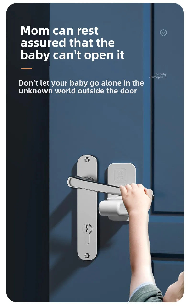 NEW Hot-Selling Household Children's General ABS Protective Device Anti-Opening Handle Locker 90 Degrees 180 Degrees Adjustable Lock Children Babies Safety Accessories Home Security Supplies