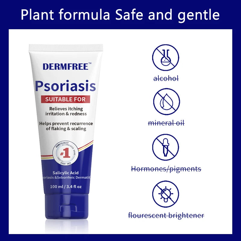 Psoriasis cream Eczema Ointment Treatment Skin Dermatitis itching Foot Odor Herb-medicine Antibacterial Psoriasis Care 100ml