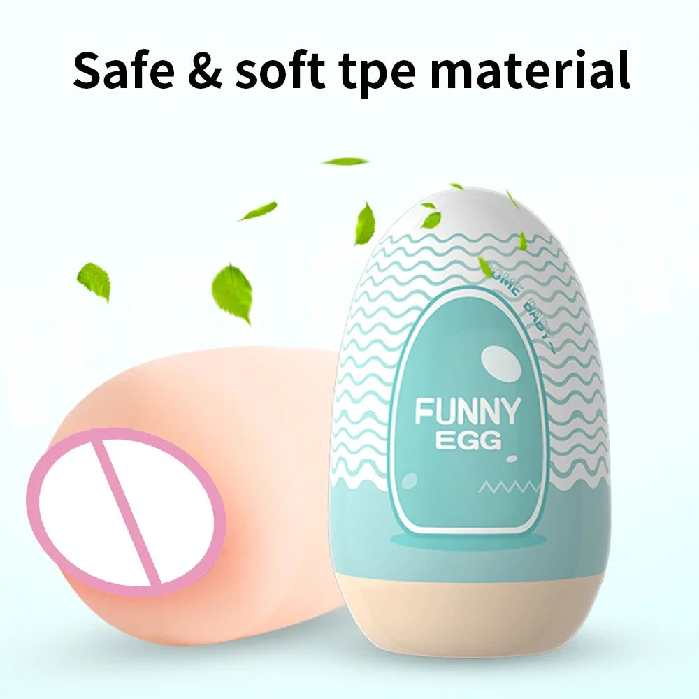 Adult Mini Portable Masturbation Egg Cup Realistic Vagina Beginner Soft Masturbation Cup Penis Massager Stimulator Sex Toys for Man