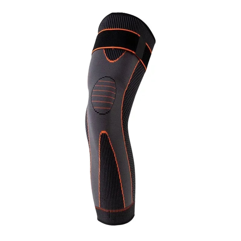 S (50kg)- 3XL (110-130Kg) Plus Size Leg Knee Support Protectors Arthritis Meniscus Pain Relief Knee Support Brace Compression Long Full Legs Sleeve Running Gym Sport Knee Guard Pads