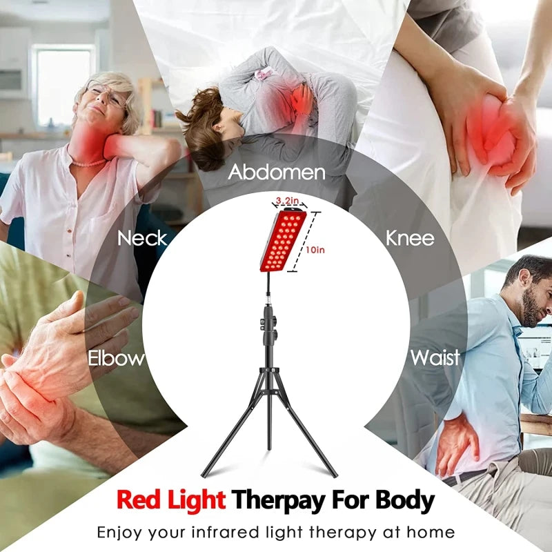 LED Red Light Therapy Lamp 660nm and 850nm Near Infrared Light for Joint Pain Muscle Soreness Relieve Body Tired Skin Care Tools