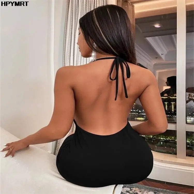 NEW Arrivals S-2XL Deep Backless Sexy Fashion Women Summer Casual Dresses Tight Tropical Sexy Dresses Pencil Skirt Women Sexy Club Wear Woman Hip Wrap Dress Female