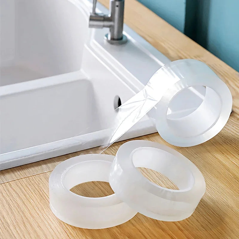 Kitchen Bathroom Shower Waterproof Mould Proof Tape Sink Bath Sealing Strip Tape Self Adhesive Waterproof Adhesive Nano Tape