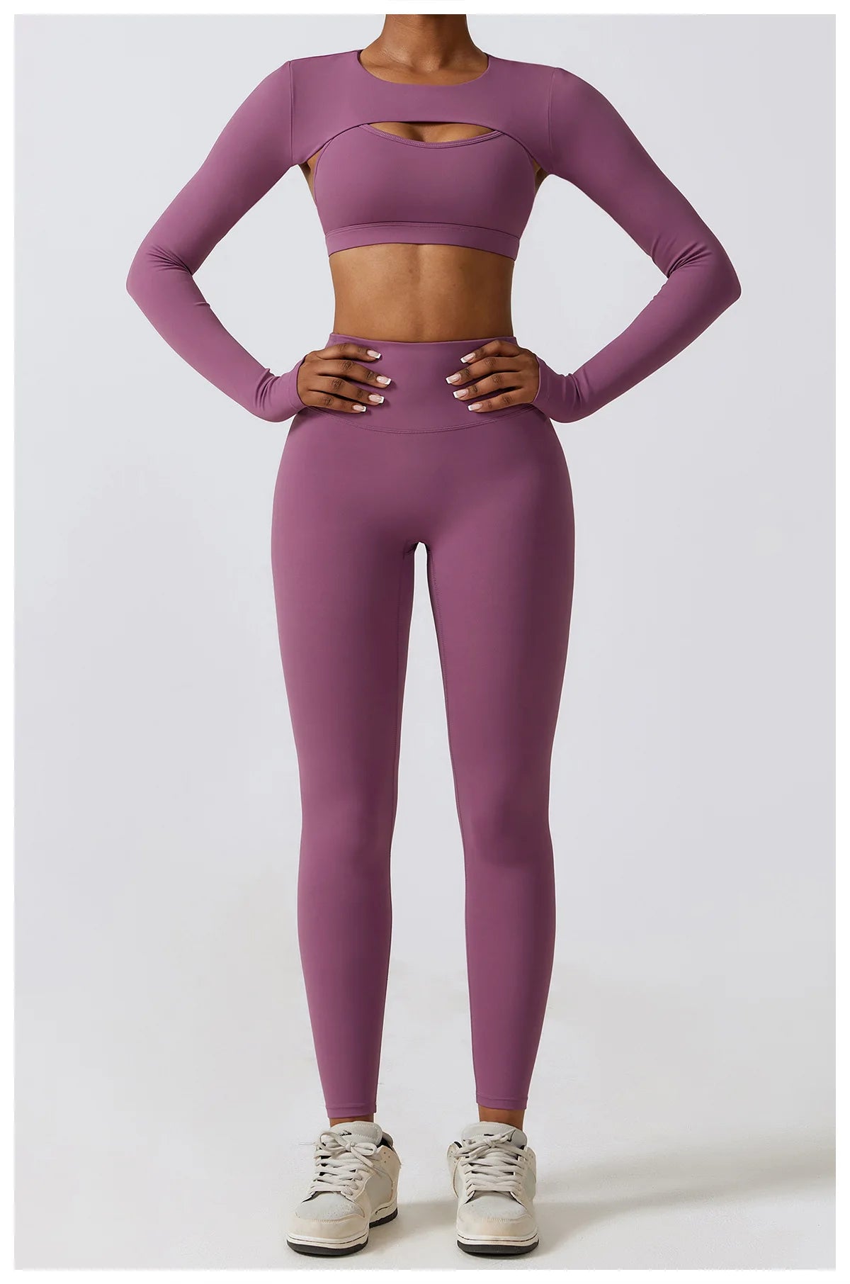 NEW S-XL 4 Colors Women Crop Tops Long Sleeve Breathable Running T-Shirts Gym Sports Top with Pad Yoga Shirts Fitness Workout Yoga Clothing Sets
