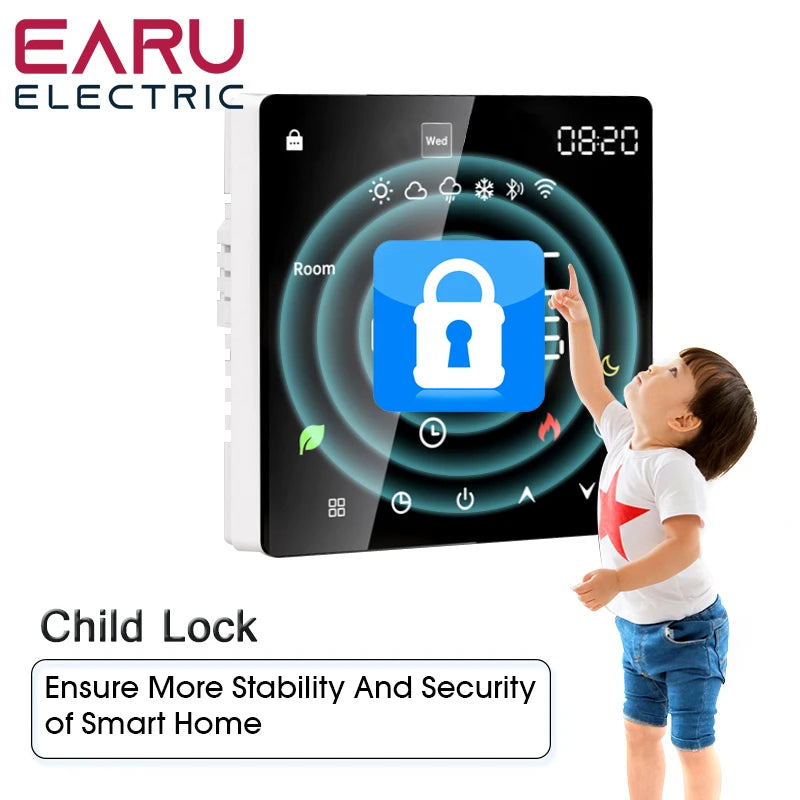 NEW Arrivals TUYA Wi-Fi Smart Thermostat Electric Floor Heating TRV Water Gas Boiler Temperature Voice Remote Controller for Google Home Alexa Support