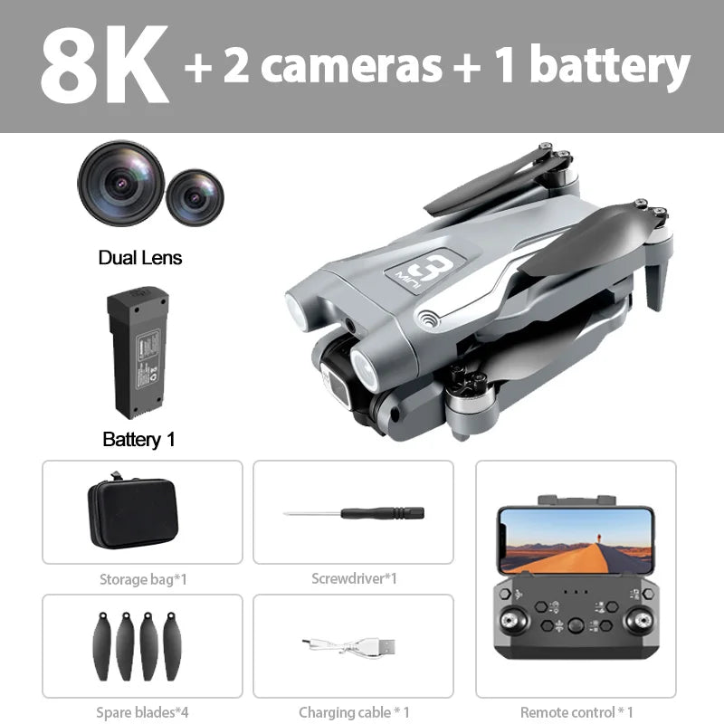 NEW Arrivals 3000M 2 Cameras + Battery Set Xiaomi Mijia Z908 Pro /MAX 8K Professional Camera Drone ESC Professional 4K Drone Optical Flow Localization 3sided Obstacle Avoidance Quadcopter Drone