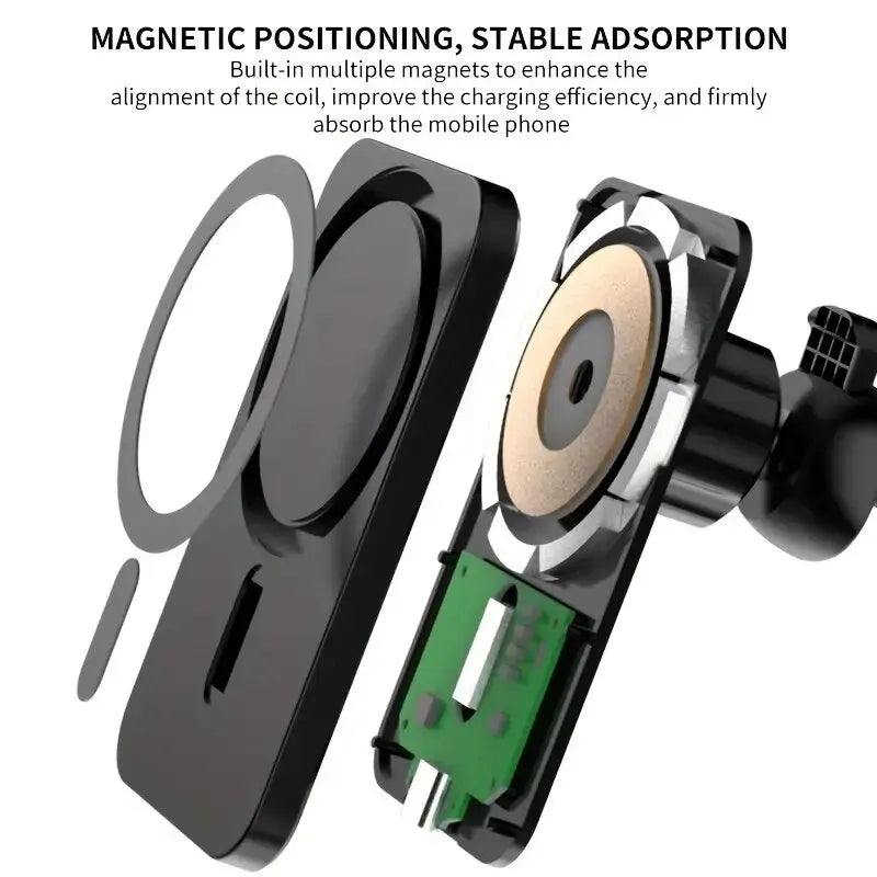 30W Fast Wireless Magnetic Car Charger For iPhone 15 14 13 12 Pro Max Mini Air Vent Phone Holder Mount Macsafe Charging Station