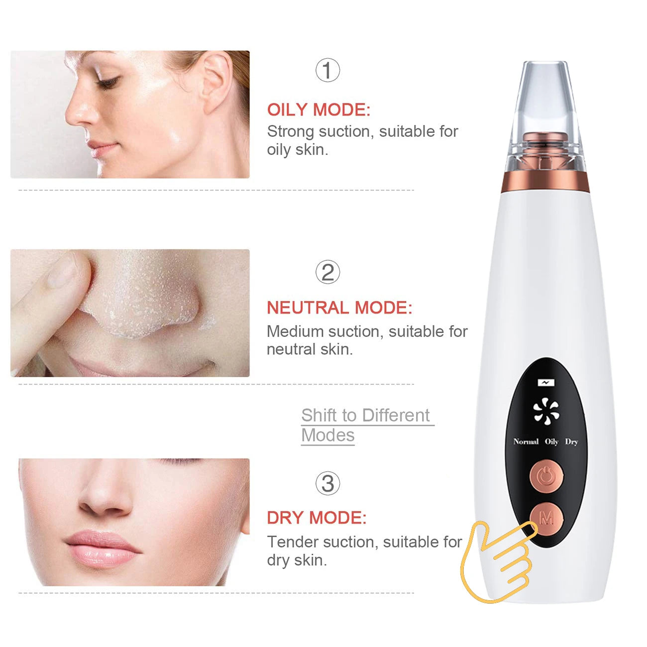 NEW Arrivals Electric Vacuum Set Suction Blackhead Remover Facial Pore Cleaner Black Spots Removal Facial Deep Cleansing Machine Skin Care Tools