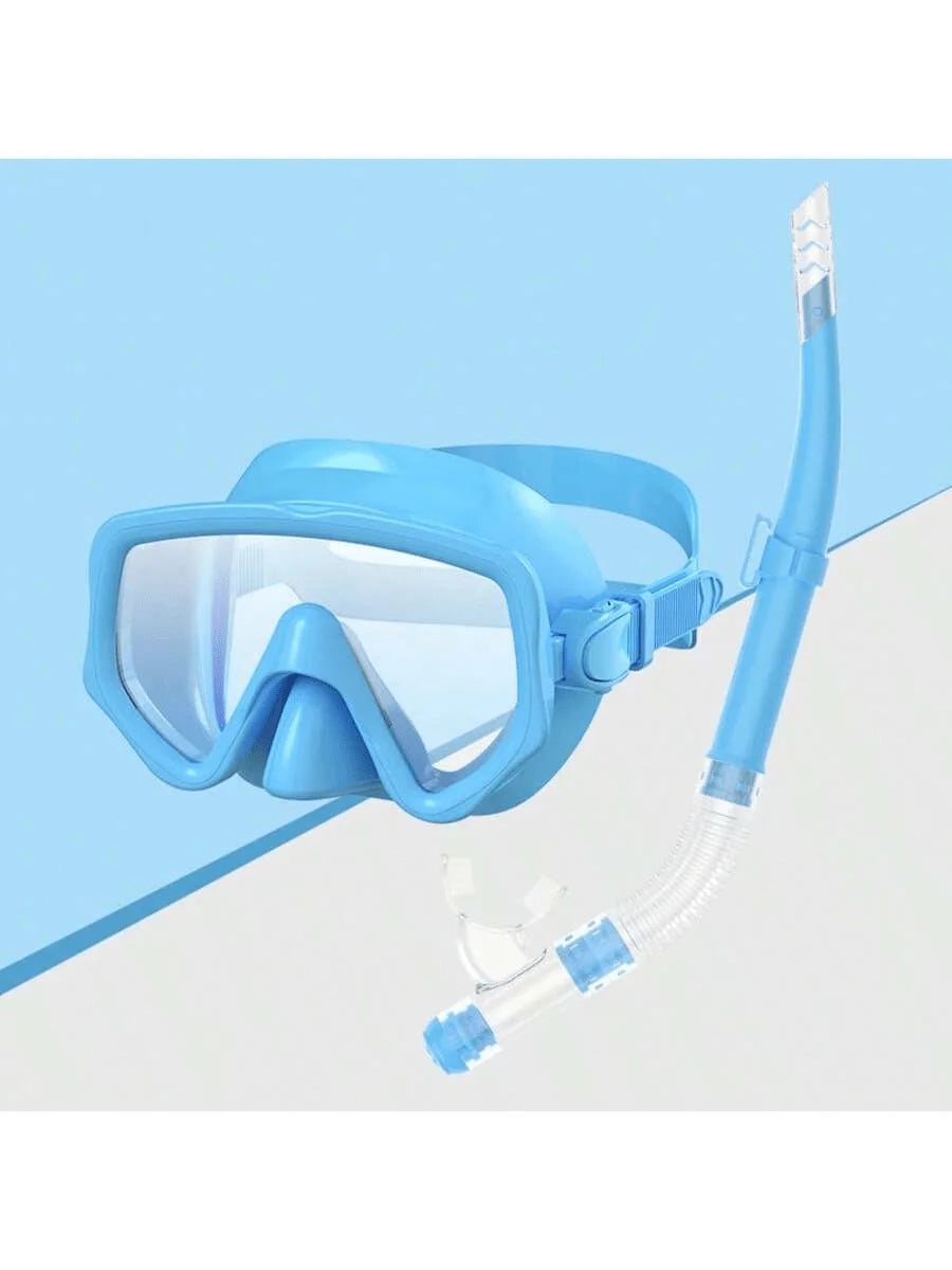 NEW Professional Diving Mask Snorkel Set For Adults Tempered Glass Scuba Professional Panoramic Snorkeling Gear Swimming Training Snorkel Kit Swimming Accessories Sports Supplies