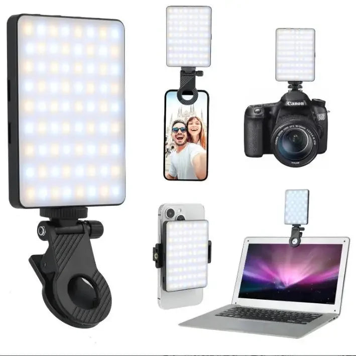 NEW Arrivals Cross-Border Mobile Phone Live Broadcast Video Camera Flashlight LED Flashing Light Bulb VLOG Light For Video Conferences Mobile Phones Accessories