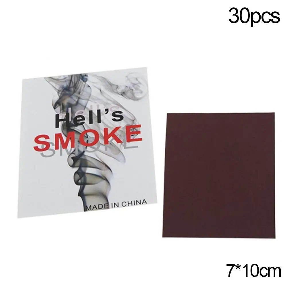 NEW Arrivals 30PCS Set Chemical Magic Paper Cool Close Up Magic Trick Fingers Smoke Hells Smoke Stage Stuffs Fantasy Prop Make Fun Magic Tricks Adults Illusion Toys
