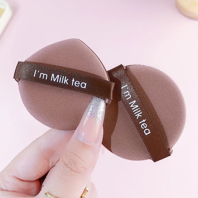 7Pcs Air Cushion Makeup Sponges, Round Powder Puff, Ultra Soft Washable Reusable Large Velour Face Powder Puff Loose Powder Puff