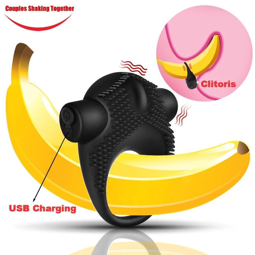 Adult 10 Frequency Vibrator Cockring Penis Cock Ring on for Man Delay Ejaculation Sex Toys for Men Couple Rings Penisring Toy for male