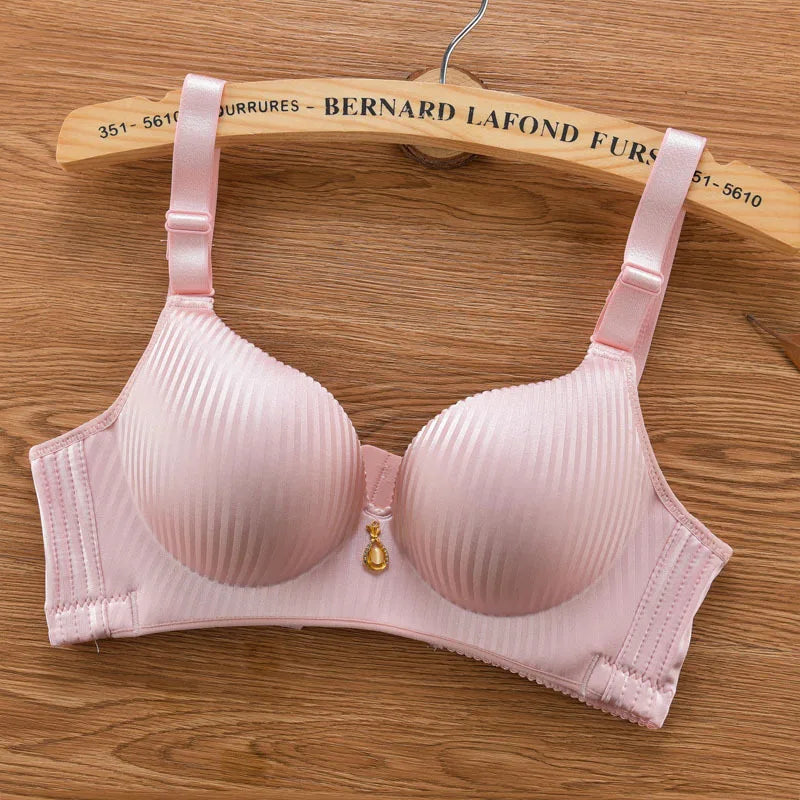 NEW Arrivals 6 Colors Girl's 8cm Thickened Bra Steamed Bread Cup Adjustable Underwear No Mark No Steel Ring Breast Lingerie Push Up Women Bras Ladies Underwear Lingerie Supplies