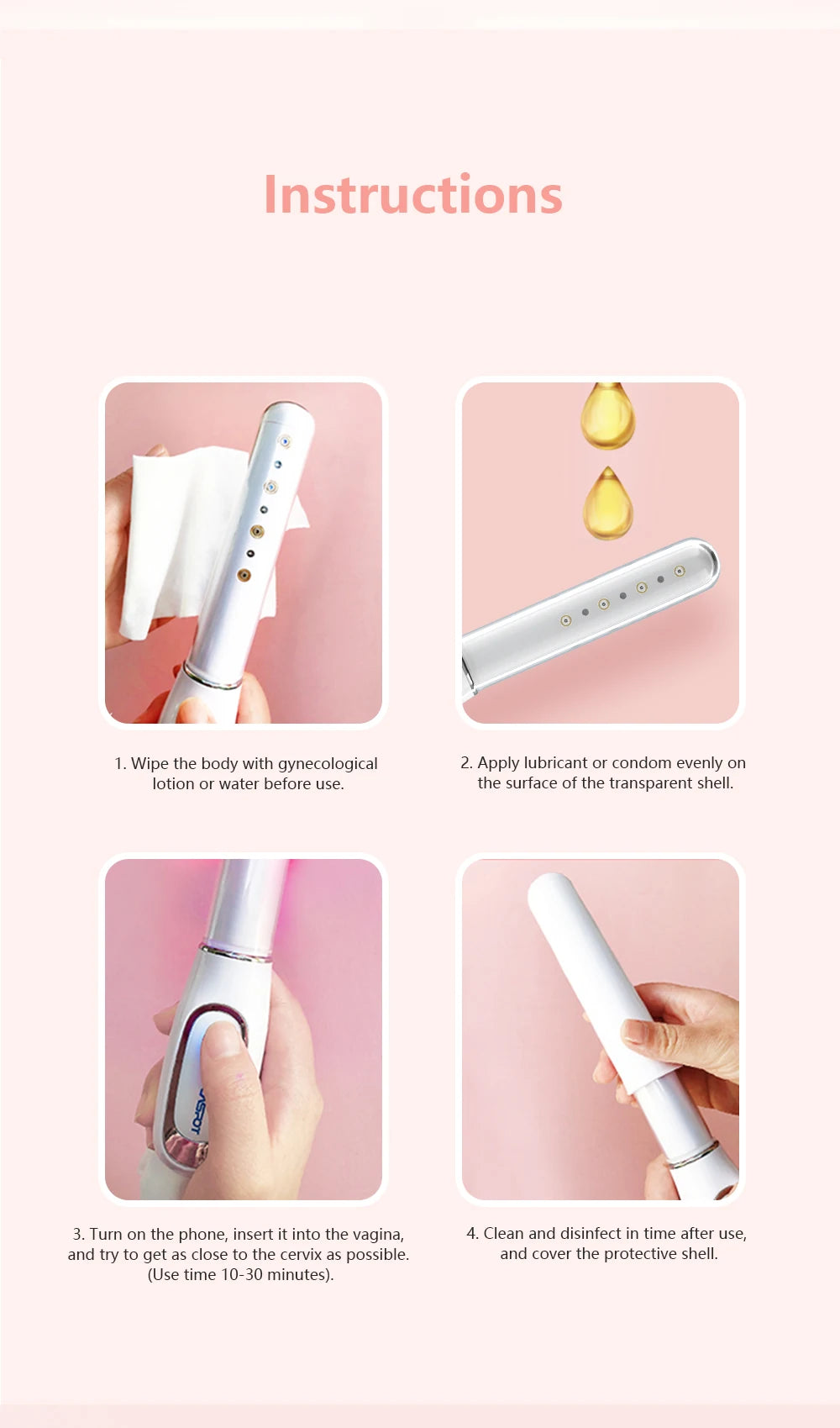 Gynecological Vaginal Tightening Machine Laser Device Blu-ray Vibrator Massage Vagina Inflammation Clean Firming Vagina Rejuvenation Wand