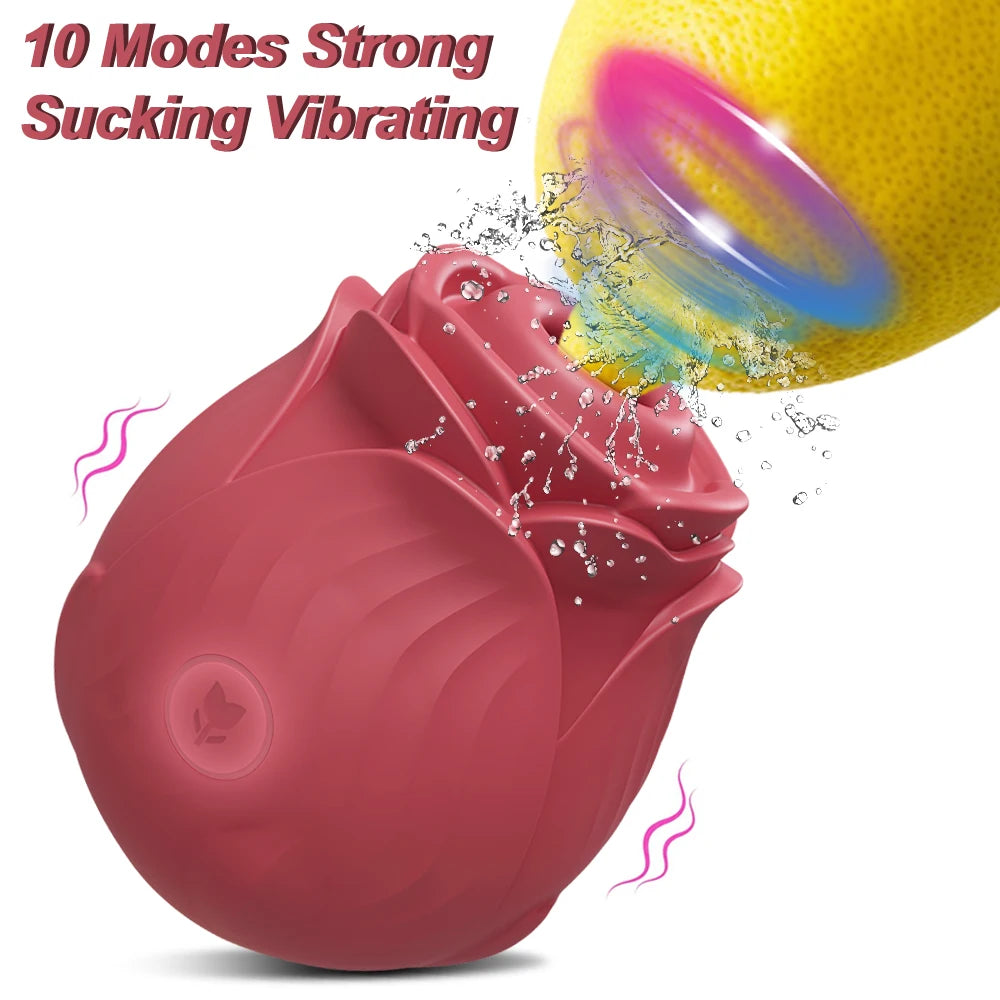 NEW Arrivals Sucking Vibrator for Women Masturbation Vagina Patting Clit Stimulator G Spot Rose-Dildo Vibrating Female Masturbator Massage Adult Sex Toys Supplies