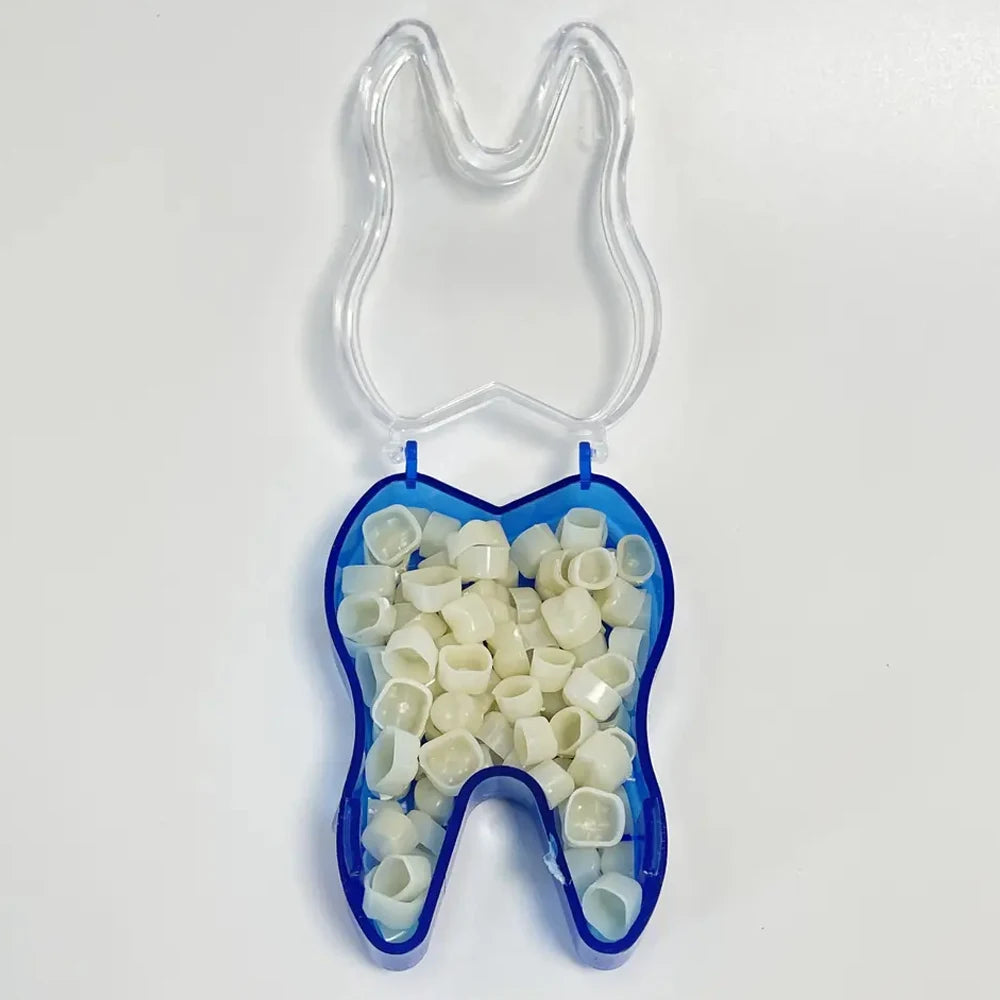 50 Pcs/Box Dental Temporary Crown Kit Anterior Front Molar Posterior Teeth Veneers Dentistry Tooth Whitening Tools