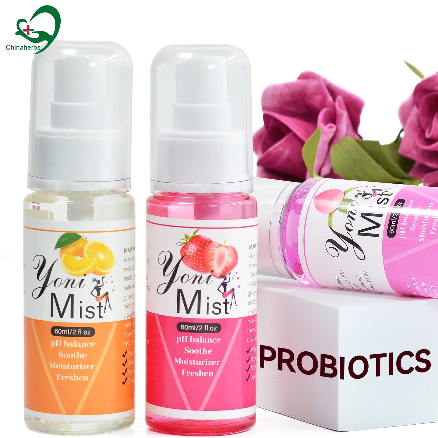 5 Bottles Female Body Care Spray Yoni Mist Probiotic Spray Refreshing Comfortable Vaginal Cleansing Women's Health Care clean