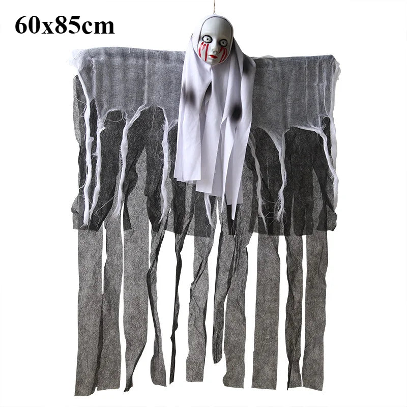 3PCS Halloween Colourful Glow Three Hand-Holding Witches Sound-Activated hand-holding Witch Halloween Light up Decoration Props