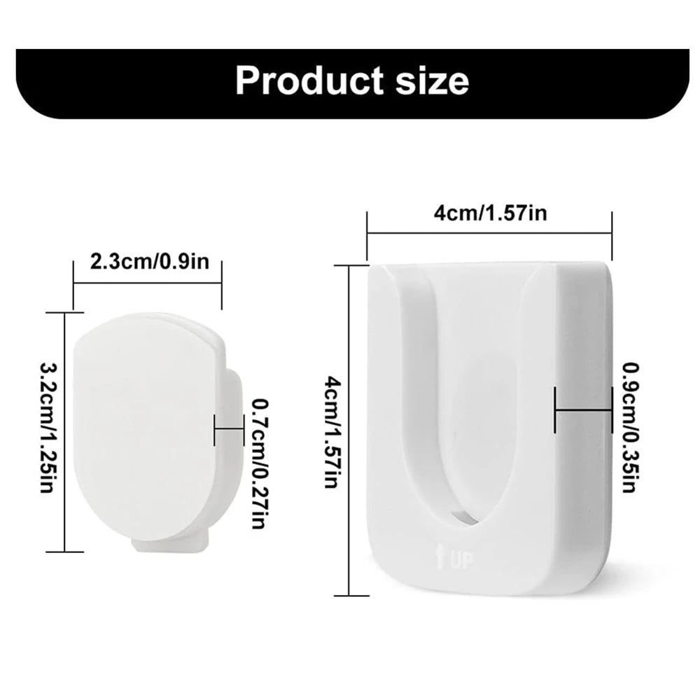 NEW 6PCS Set Remote Control Magnetic Hook Lock, Adhesive Wall Mounted Remote Control Storage Rack, No Punching Hook Home Electronic Accessories