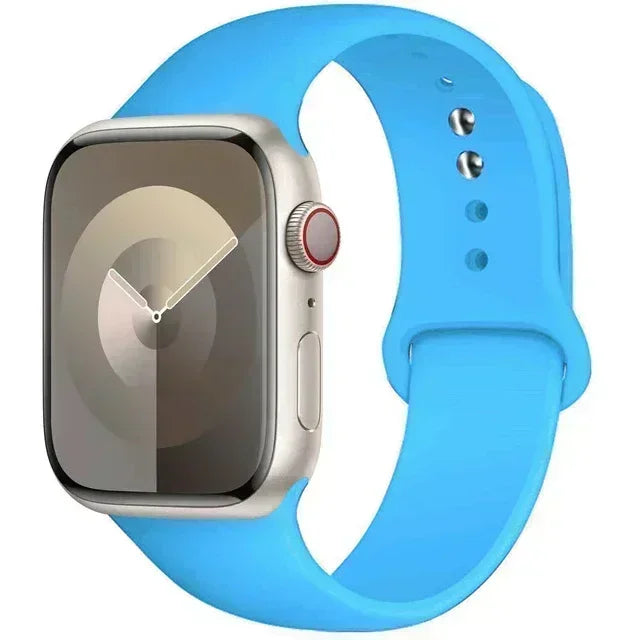 Original Silicone Strap For Apple Watch Band 44mm 38-40 42-46 41-45 46MM 49 mm Bracelet Watch Serie Accessories 10 9 7 4 5 6 8 SE Ultra 2 3 Electronics Supplies