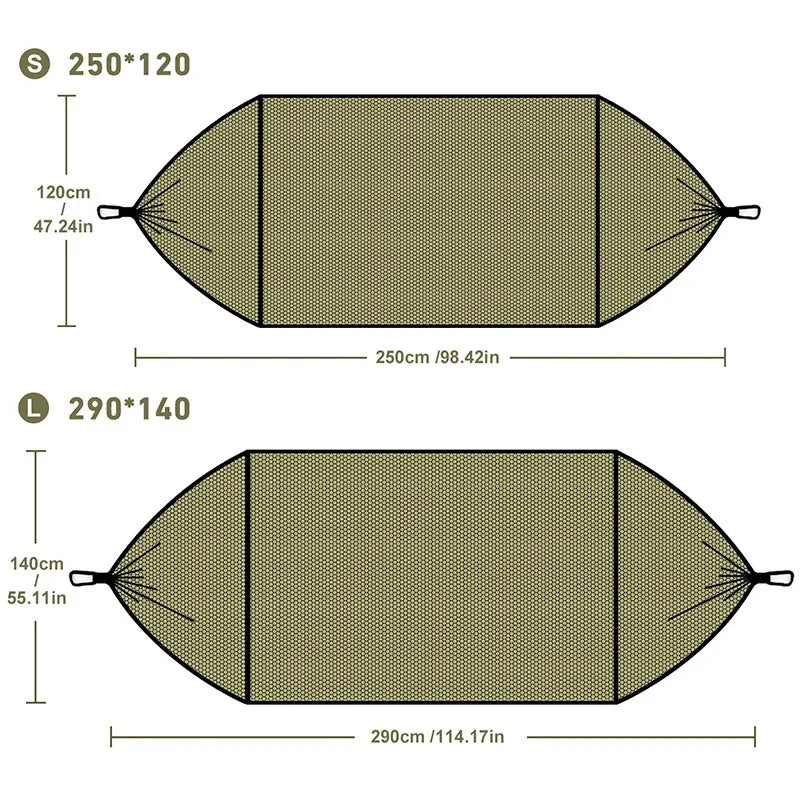 3 in 1 Camping Hammock with Mosquito Mesh Automatic Quick Opening Nylon Hammock Anti-Mosquito Hammock for Outdoor