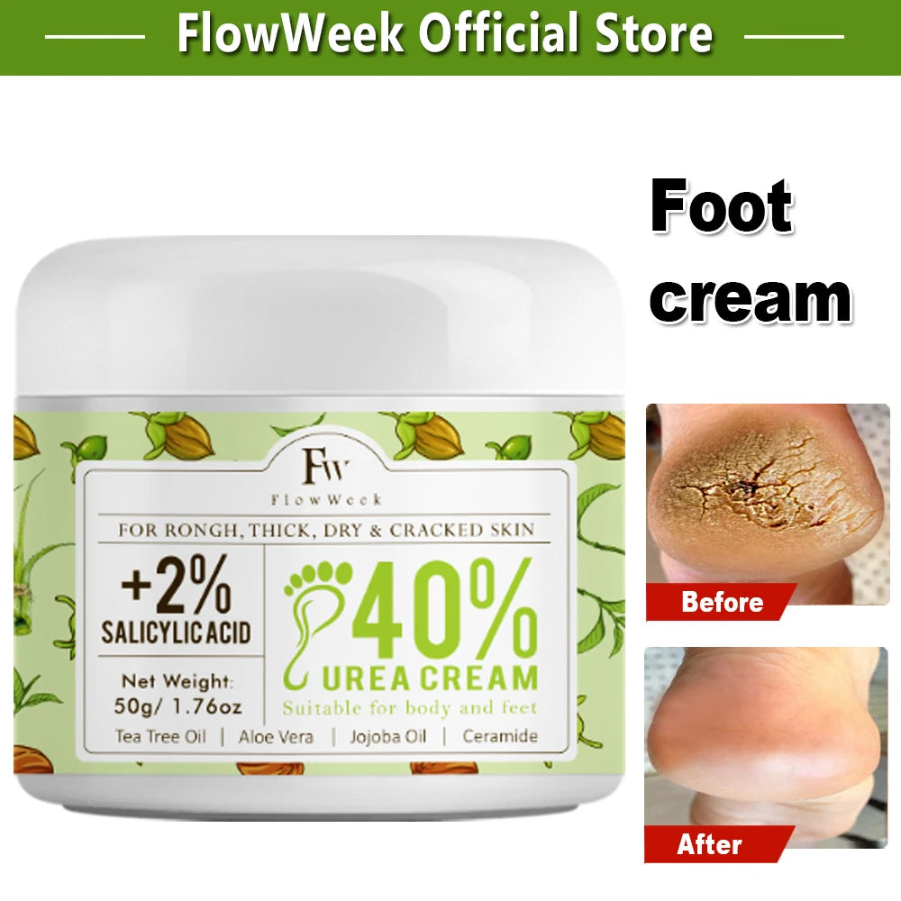 FlowWeek Herbal Anti Crack Foot Cream Anti-Drying Anti-Freeze Crack Feet Mask Heel Cracked Repair Removal Hand Feet Dead Skin
