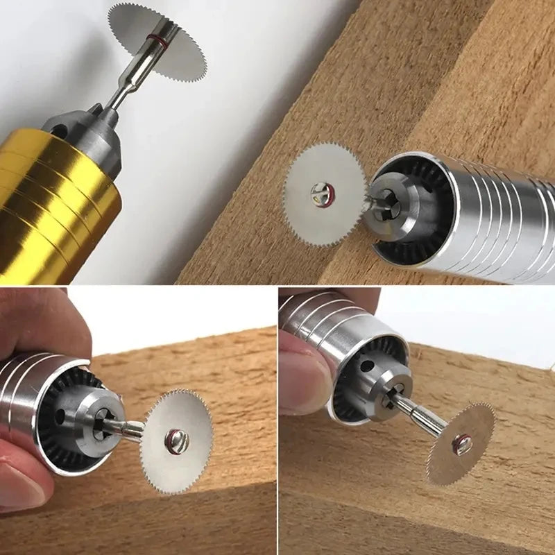 NEW 11PCS Set Mini Circular Saw Blade Set Precision Woodworking Cutting Disc with 1 Rod 22mm 25mm 32mm for Cutting Wood Metal
