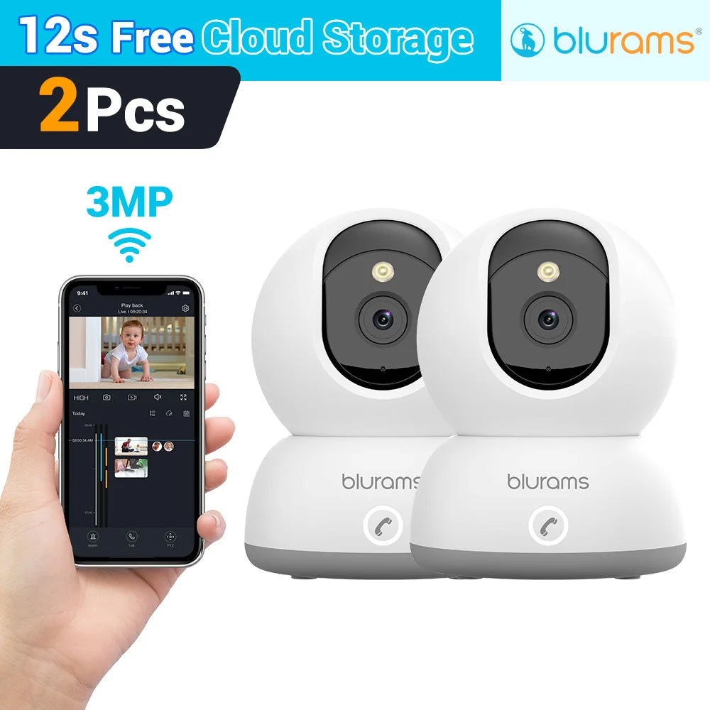 NEW Arrivals 1-4PCS Set 5G Family Baby Monitor Camera 2K HD Home Security Camera with Motion Detection and Two-Way Audio, Easy Setup, Clear Day & Night Vision Home Safety Supplies Protection