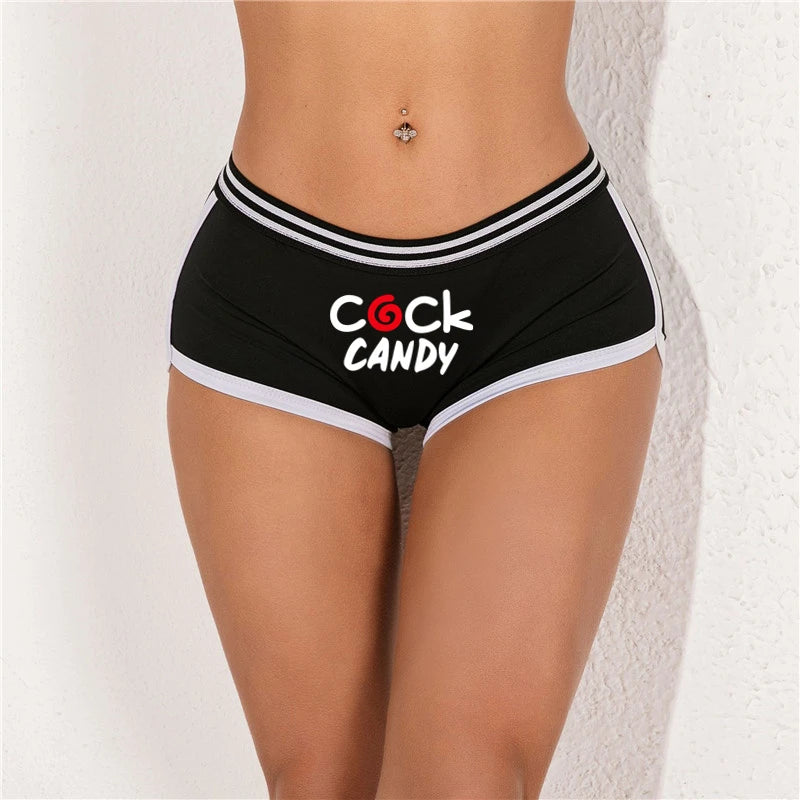 NEW Arrivals 7 Colors *COCK CANDY* Cotton Boy Shorts WIFE Gift Underwear for Women New Women Boxer Shorts Girl Panties Breathable Women's Intimates