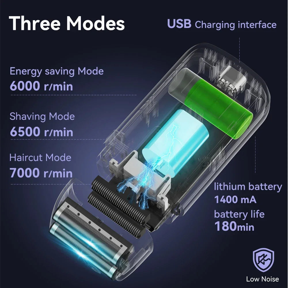 NEW Arrivals Original Fang BRAUN 5120s Electric Shaving Machine Wireless Foil Shaver Bald Shaving Machine Hair Cutting Machine Men's Razor Travel Business Trip Shaver Gifts for Husband Boyfriend