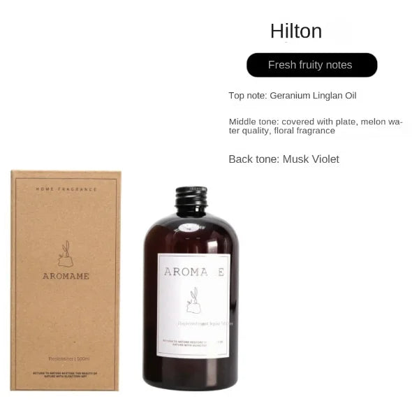 NEW Arrivals 1000ml Burj Al Arab Reed Diffuser Oil Hilton Shangri-La Hotel Lasting Aromatherapy Fragrance Replacement Essential Oils for Home SPA Office Living Room Korean Perfumes