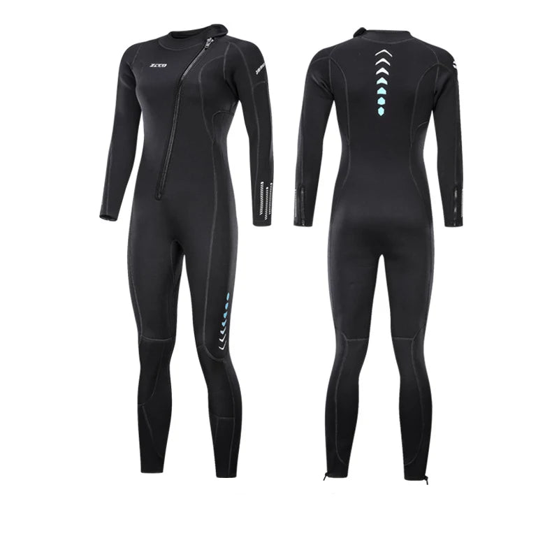 NEW S-4XL Plus Size 5 Colors Women Men Premium 3MM Neoprene Professional Diving Wetsuit Surf Scuba Diving Suit Keep Warm Kayak Surfing Fishing Spearfishing Kitesurf Women/Men Wet Suit
