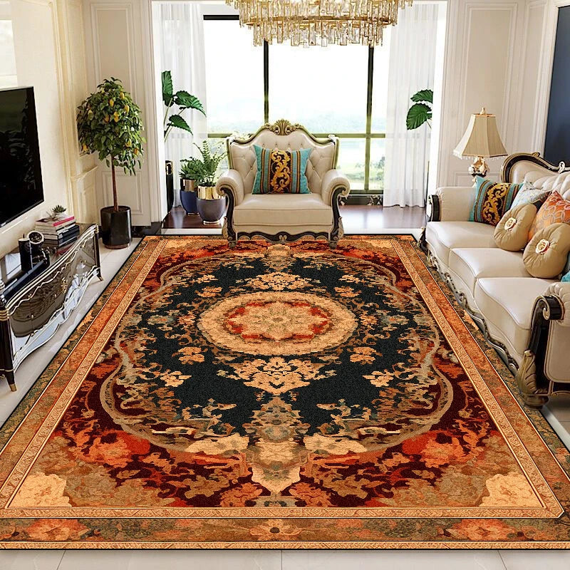 NEW Arrivals 8 Patterns/Flannels Luxury Persian Red Carpet Living Room Decoration Sofa Area Rugs 200x400cm Large Area Bedroom Non-Slip Floor Mat Washable European Style Luxury Carpets