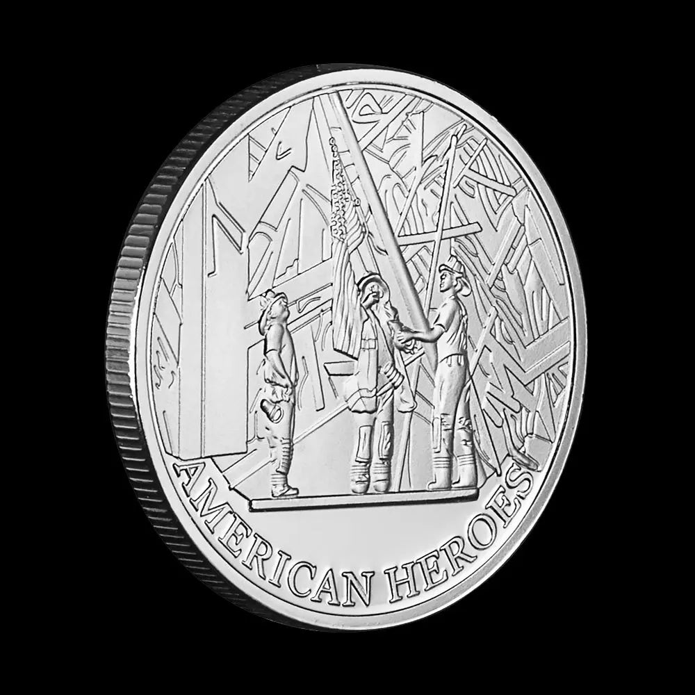 Sertember 11.2001 American Heroes Souvenir Collectible Gift In Memory of Those We Have Lost Silver Plated Commemorative Coin