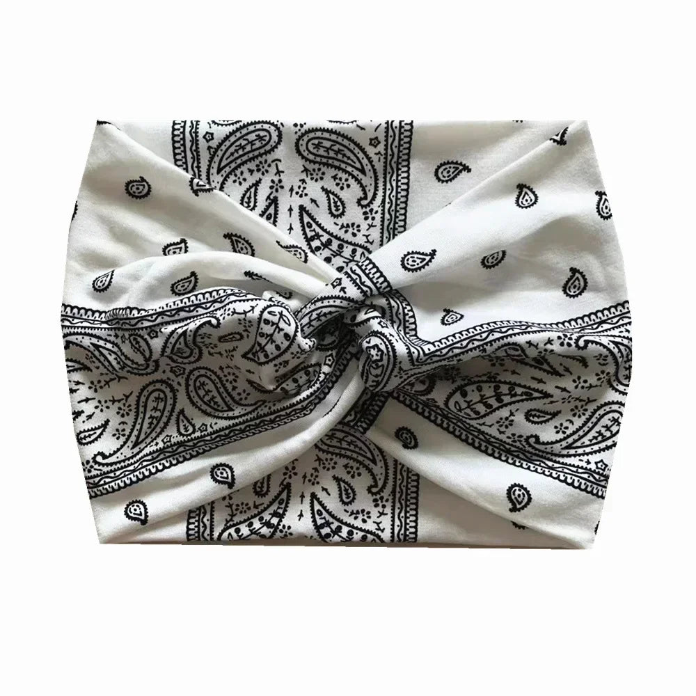 NEW Arrivals 44 Colors/Patterns Sports Elastic Wide-Brimmed Headband Unisex Solid Color Knotted Soft Anti-Slip Warm Turban Bandana Elastic Hairband Ladies Girls Fashion Apparel Accessories Clothing Supplies