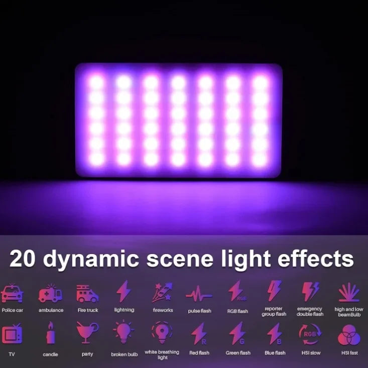 NEW Arrivals Cross-Border Mobile Phone Live Broadcast Video Camera Flashlight LED Flashing Light Bulb VLOG Light For Video Conferences Mobile Phones Accessories