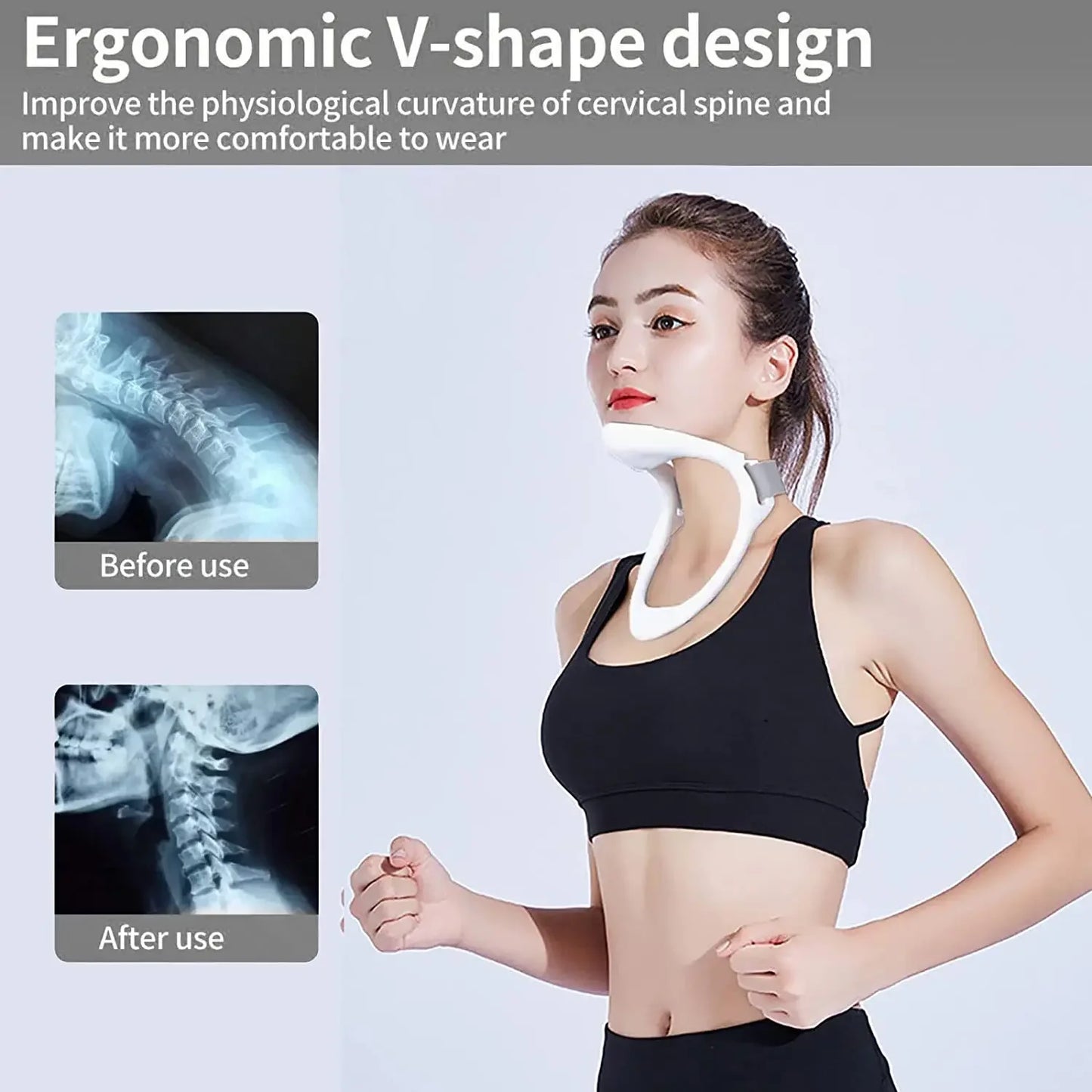 NEW Arrivals Posture Corrector Cervical Collar Neck Brace Cervical Traction Device Cervical Neck Braces Neck To Prevent Head Low Health Care Accessories