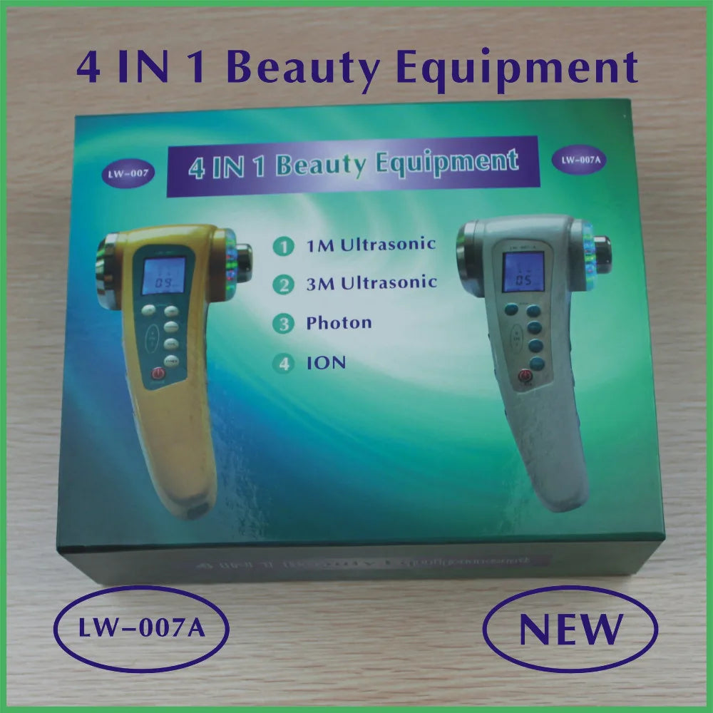 NEW Arrivals Portable Ultrasonic 7 LED Photon Rejuvenation Lights Sonic Face Lifting Tightening Care Skin Cleaner Wrinkle Remover Anti-Aging Machine Ladies Home Beauty Salon SPA Devices Skin Care Products