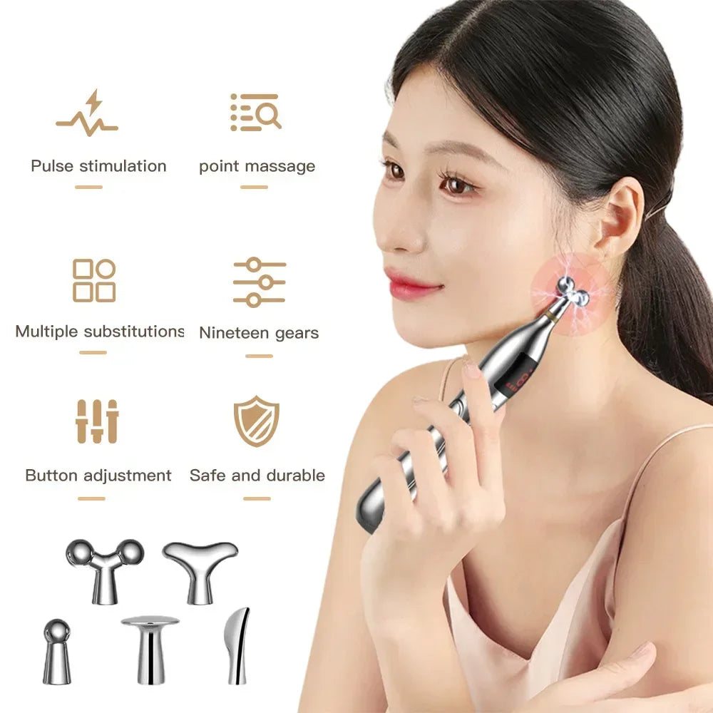 NEW Arrivals Intelligent Electronic Acupuncture Pen Electric Acupuncture Physiotherapy Pulse Massager Muscular Pain Relief Muscle Relax Stimulation Health Care Supplies