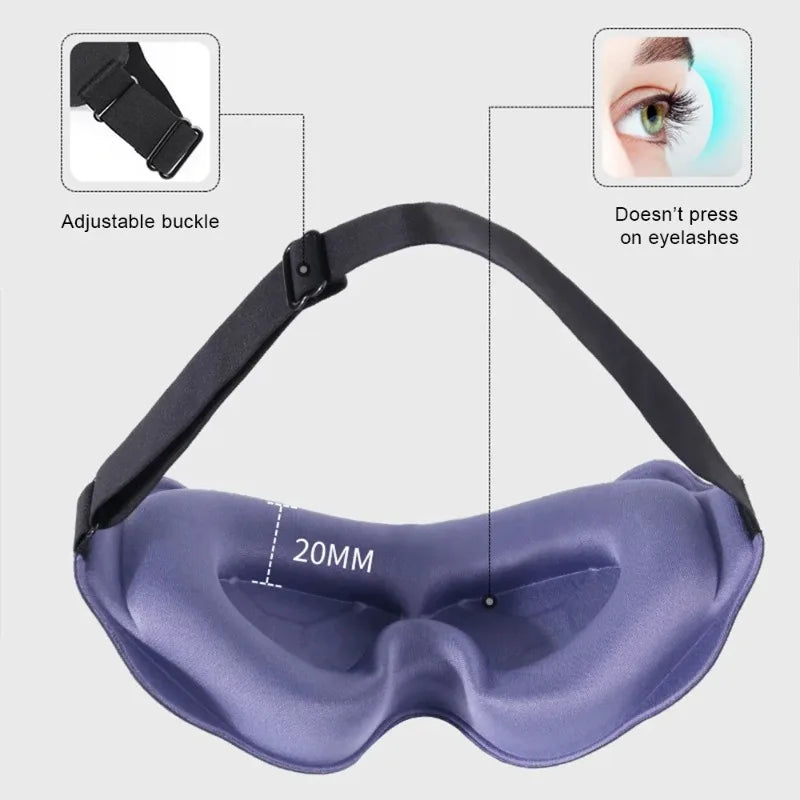 NEW Arrivals 5 Colors 3D Sleeping Mask Block Out Light Soft Padded Sleep Mask For Eyes Slaapmasker Eye Shade Blindfold Sleeping Aid Face Mask Eyepatch