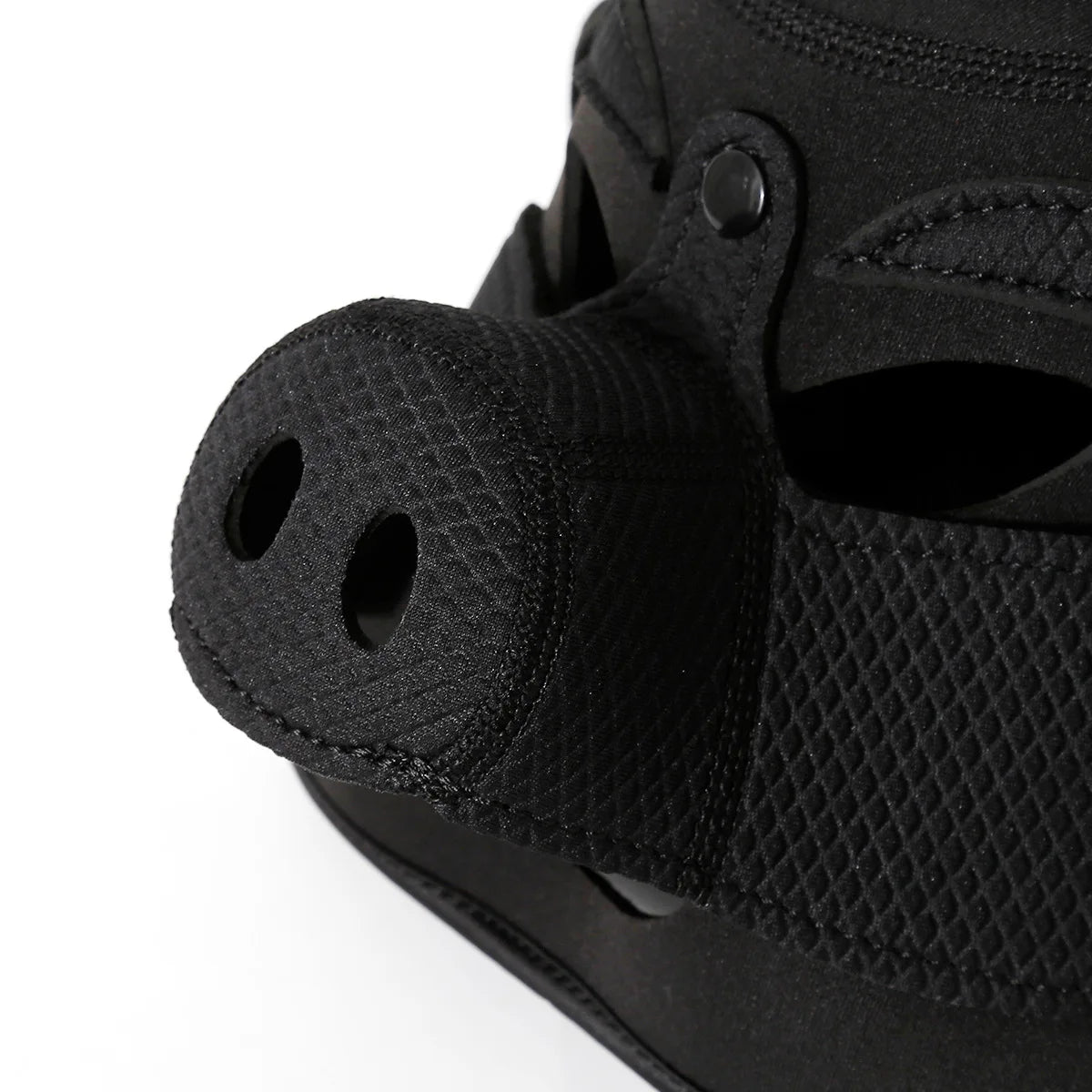 3D Mould Neoprene Fetish Full Face Black Red Pig Hood Mask Unisex Standard Hats Sexy Cap No Rear Zippper One Piece Style