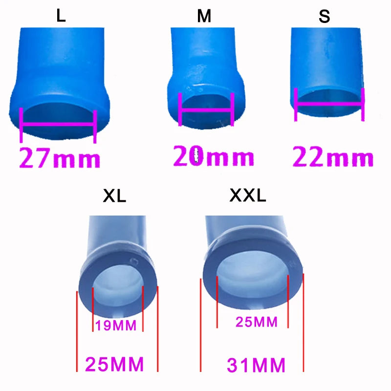 Adult Glans Protector Cap Replacement for Penis Pump Enlarger Extender Male Masturbators Silicone Sleeves Accessories Penile Enhancer
