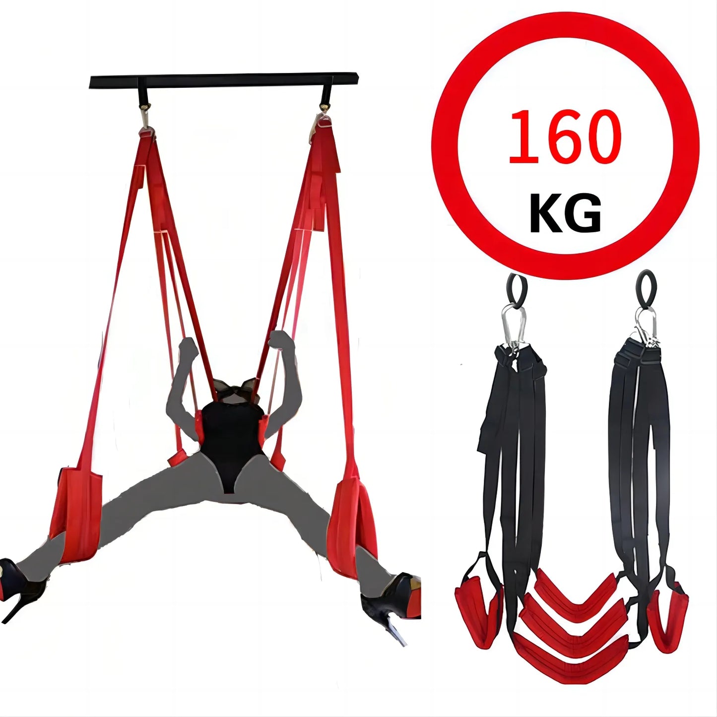 Upgraded Sex Swing Sex Furniture Fetish Bandage Adult game Soft Seat And Leg Pad Hanging Erotic Swing Sex Toys for Couples Flirt